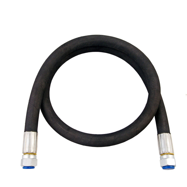 HHA-D04-04-MNS-18 | Hydraulic Hose Assembly, 18" x 1/4" NPT, Male Straight Fittings