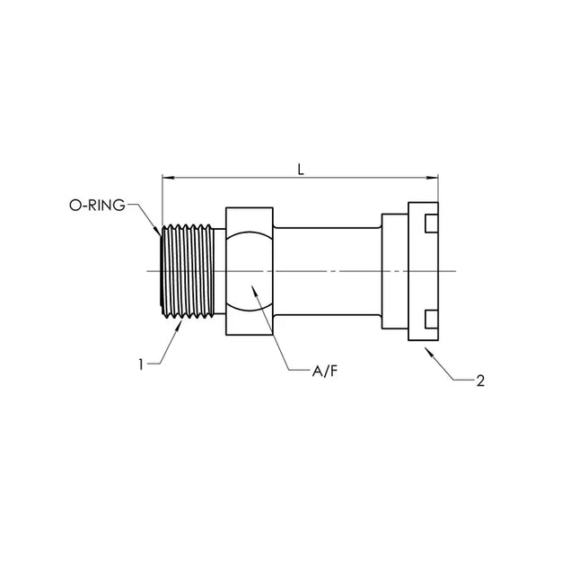 FS1700-16-16 | 16 MFS - 16 Code 61 Flange Straight, Carbon Steel