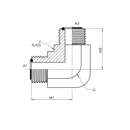 FS2500-06-06-FG | 06 MFS - 06 MFS 90 Elbow Forged, Carbon Steel