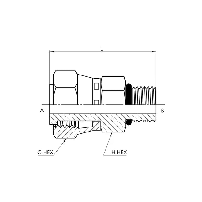 FS6402-06-06 | 06 FFSS - 06 MORB Straight, Carbon Steel