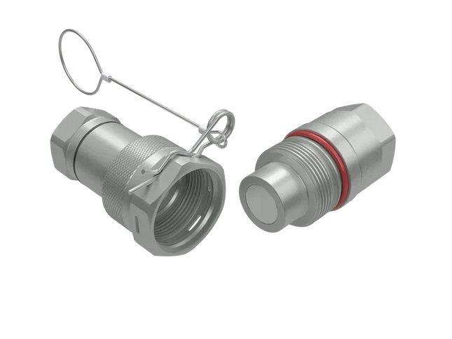 FSI-LS-16-16C-SAE | FSI-series coupling with wire locking sleeve and pin, 1" coupling body x 1" female UNF SAE