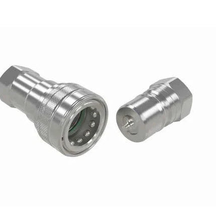 HNV-SS316-16-16C-NPT-V | 1" 316SS Iso-B coupling body with viton seals x 1" female NPT threads