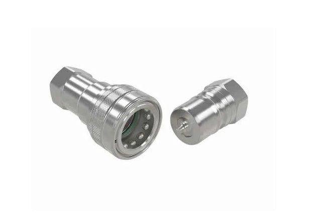 HNV-SS316-12-12C-NPT-V-LS | 3/4" ISO B coupling 316SS w/ 3/4" female NPT threads, with locking sleeve