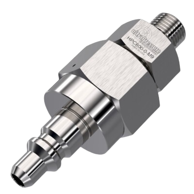HPC600-2-8NF | Nipple w/ Check x 1/2" NPT Female, Stainless Steel - 15K psi