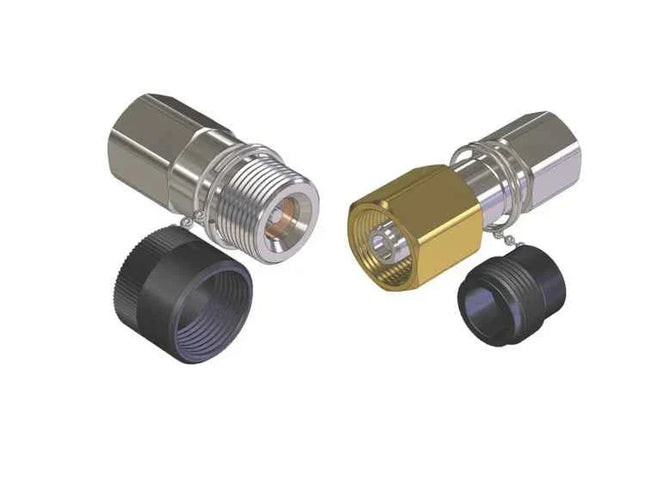 HPI-04-04C-NPT | 1/4" Screw Type Coupling x 1/4" Female NPT with chain and plug, 10,000PSI
