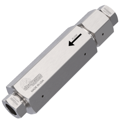 CV16MFS-20K | 1" MP Female Check Valve - Soft Seat, Stainless Steel - 20K psi