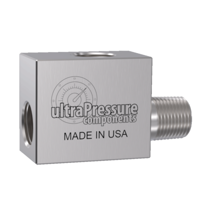 5602F-6N | 3/8" NPT Run Tee - Flat, Stainless Steel - 15K psi