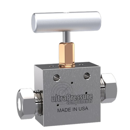 NV2S4H-30K | 1/4" HP Female Needle Valve 2-Way Straight, Stainless Steel - 30K psi