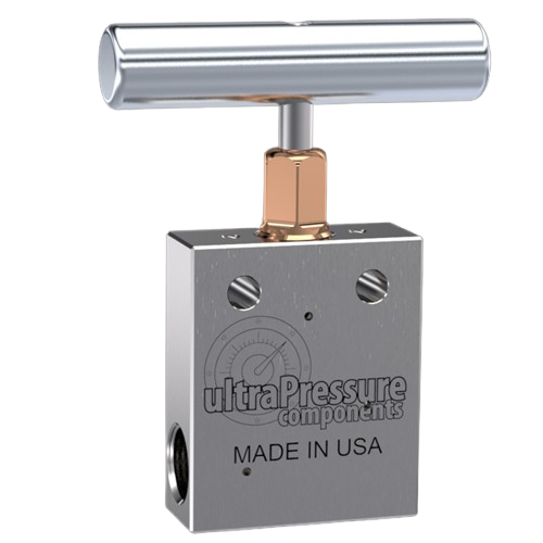 NV2S9M-20K-WO | 9/16" MP Female Needle Valve 2-Way Straight, Stainless Steel - 20K psi - Without Glands & Collars