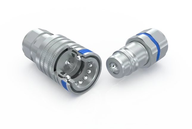 PKK3-08-08C-NPT | Standard push pull connect under pressure coupling, 1/2" body x 1/2" female NPT threads