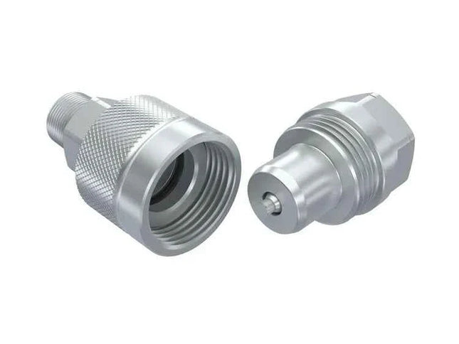 PVP-04-04C | 1/4" Coupling (Poppet Style) x 1/4" NPT Male