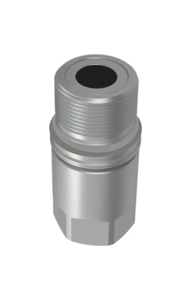 PVT4-SS-04-04N-NPT | 1/4" Screw-Type, Flat face connect under pressure nipples with 1/4" Female NPT, 316 Stainless Steel; PVTX.0606.013