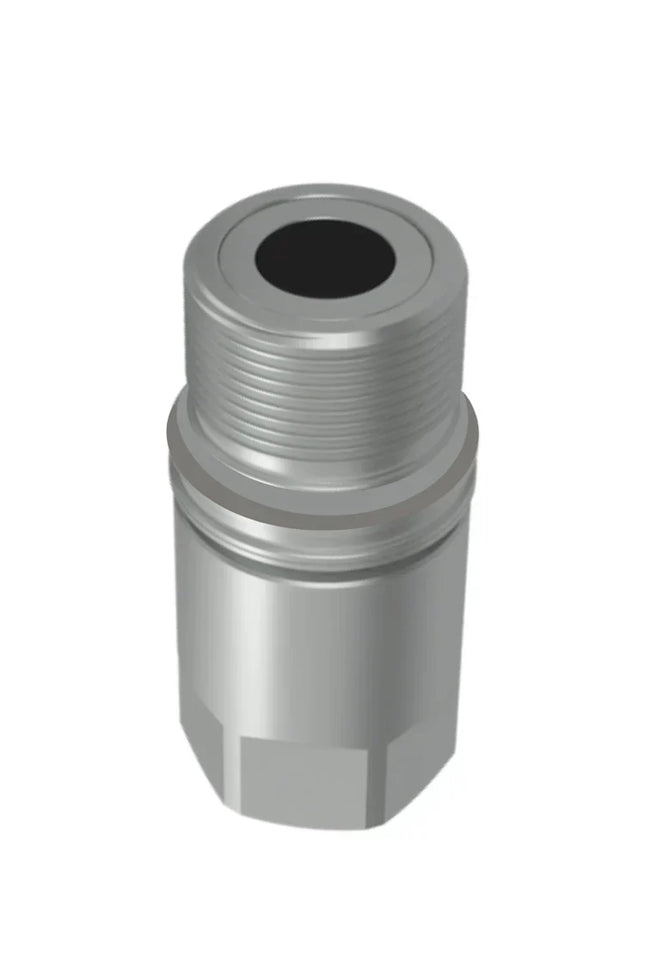 PVT4-SS-12-12N-NPT | 3/4" Screw-Type, Flat Face Connect under pressure Nipple with 3/4" Female NPT, 316 Stainless Steel; PVTX.2519.013