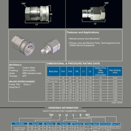 TNV-16-16N | 1" TNV Nipple W/ NPT Female
