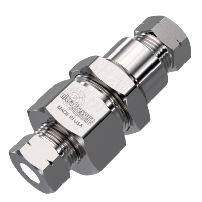 5000-9H9H-BH | 9/16" HP Female Bulkhead, Stainless Steel - 60K psi