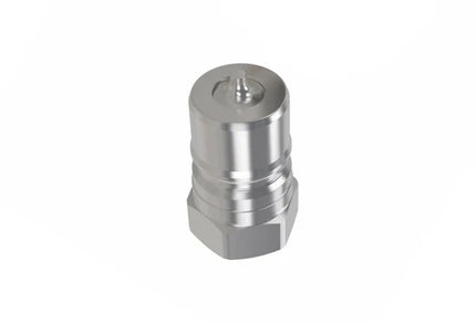 HNV-SS316-06-06N-NPT-V | 3/8" 316SS ISO-B nipple body with viton seals x 3/8" female NPT threads,