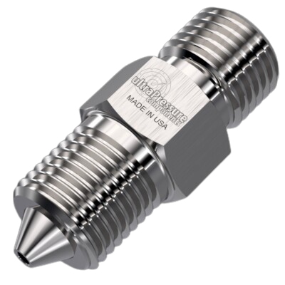 5404-9HM18 | 9/16" HP Male x 1-1/8" Type M Male, Stainless Steel - 40K psi