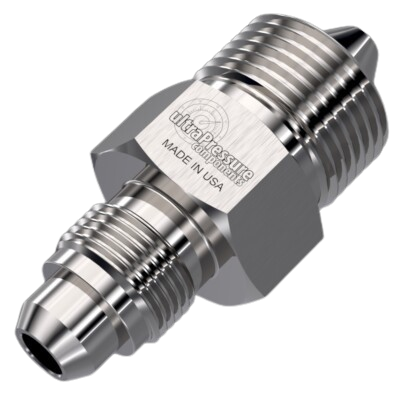 5404-16M9H | 1" MP Male x 9/16" HP Male, Stainless Steel - 20K psi