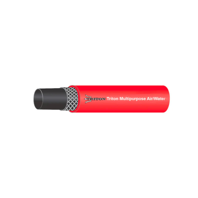 MPH-08-300-Coil | 1/2" Red Multi-purpose hose, Air and Water, 300 PSI WP  (WC 21206)