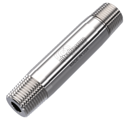 5404N-6N6.0 | 3/8" x 6" Male NPT Nipple, Stainless Steel - 15K psi