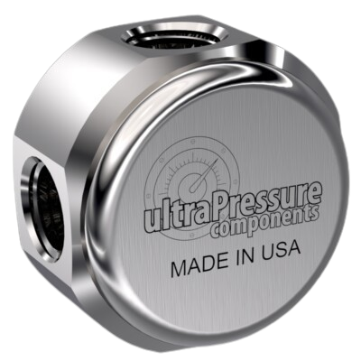 5605-2N | 1/8" Female NPT Tee, Stainless Steel - 15k psi