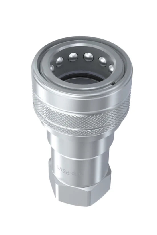 NV-06-06C-NPT | Agricultural Interchange ( Poppet Style), 3/8" Coupler Body x 3/8" Female NPT.